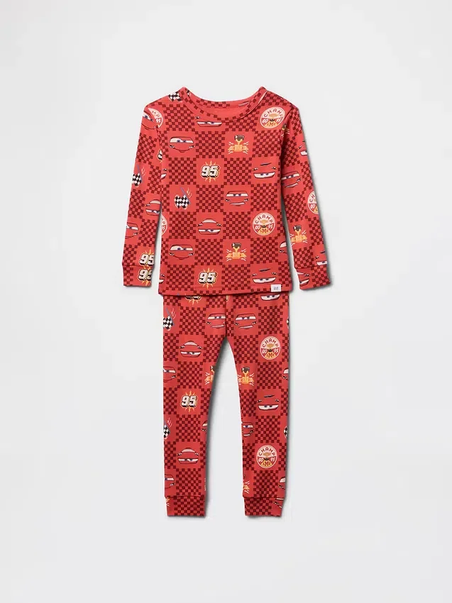GAP × Disney Baby & Småbarn Cars pyjamas-set i ekologisk borstad bomull