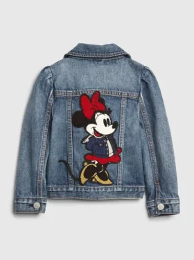 GAP × Disney Baby & Småbarn Minnie Mouse Icon-jeansjacka