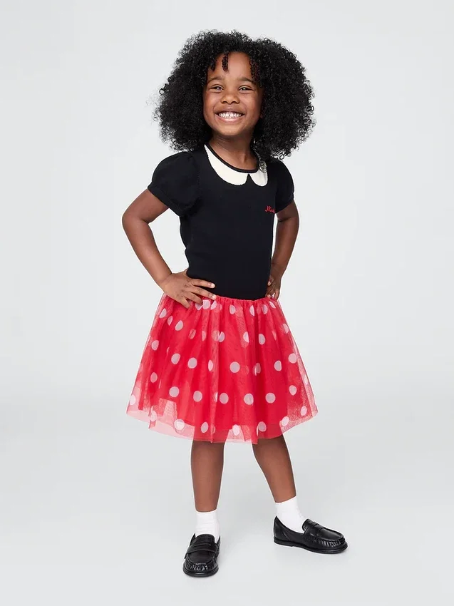 GAP × Disney Baby & Småbarn Minnie Mouse-klänning i tyll