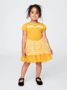 Gap × Disney Baby & Småbarn Prinsessan Belle-klänning i tyll