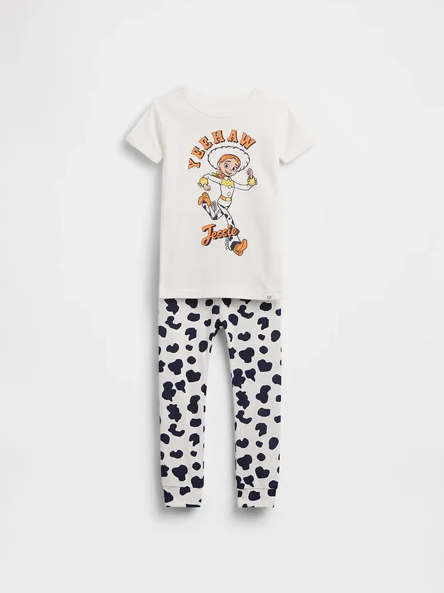 GAP × Disney Baby & Småbarn pyjamas-set i ekologisk borstad bomull