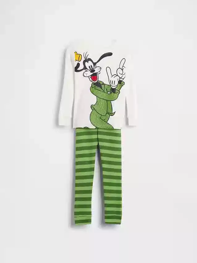 GAP × Disney Baby & Småbarn pyjamas-set i ekologisk borstad bomull