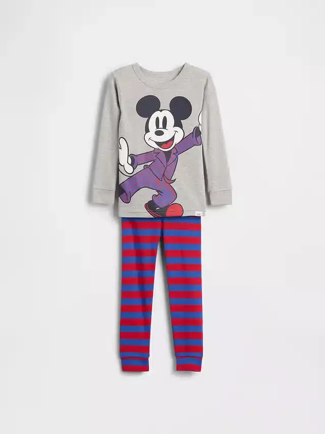 GAP × Disney Baby & Småbarn pyjamas-set i ekologisk borstad bomull