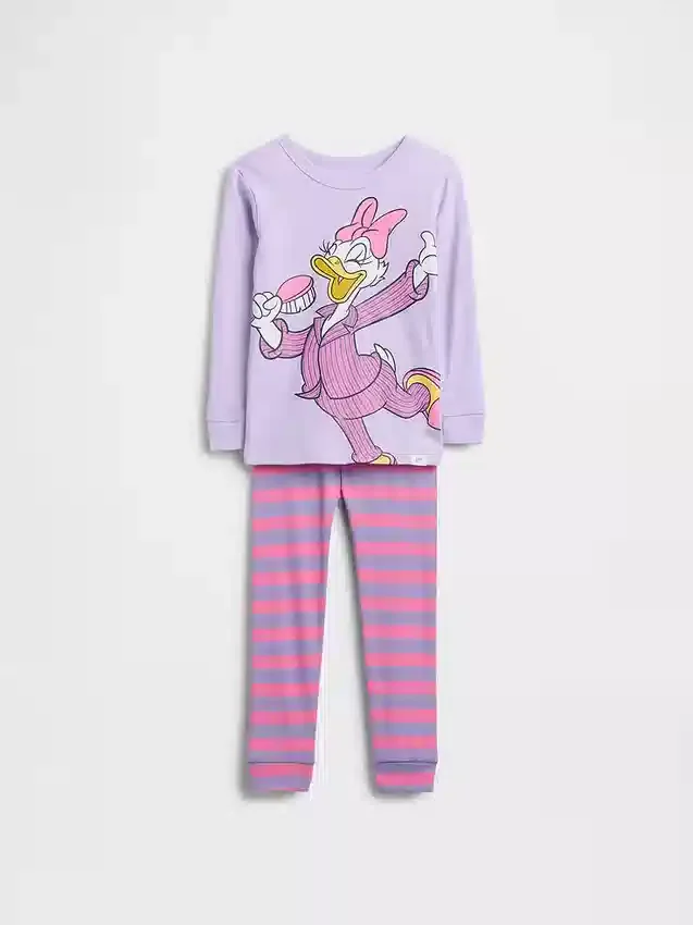 GAP × Disney Baby & Småbarn pyjamas-set i ekologisk borstad bomull
