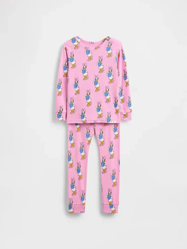 GAP × Disney Baby & Småbarn pyjamas-set i ekologisk borstad bomull