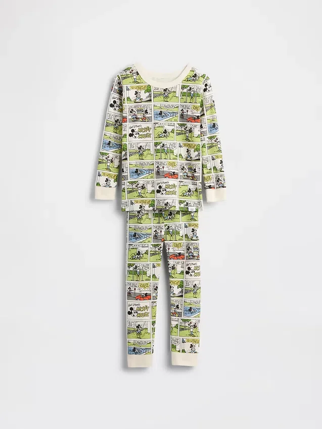 GAP × Disney Baby & Småbarn pyjamas-set i ekologisk borstad bomull
