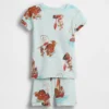 GAP × Disney Baby & Småbarn pyjamas-set i ekologisk borstad bomull med korta Shorts