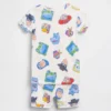 GAP × Disney Baby & Småbarn pyjamas-set i ekologisk borstad bomull med korta Shorts