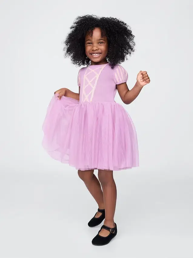 Gap × Disney Baby & Småbarn Rapunzel-klänning i tyll