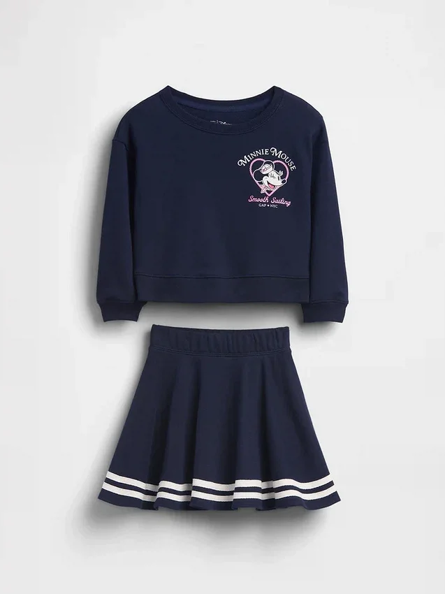 GAP × Disney Baby & Småbarn Vintagesoft Terry-skort-set