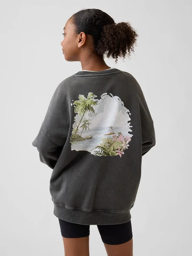 GAP × Disney barn-sweatshirt i Vintagesoft-material med oversized-passform