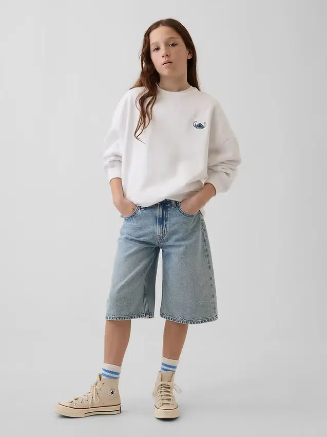 GAP × Disney barn-sweatshirt i Vintagesoft-material med oversized-passform