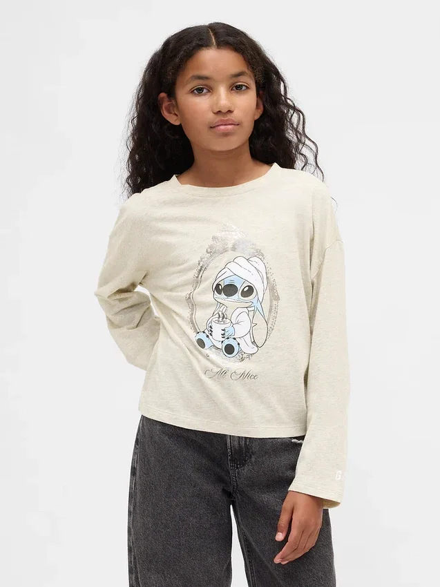 Gap × Disney barn-T-shirt i oversized-modell med tryck