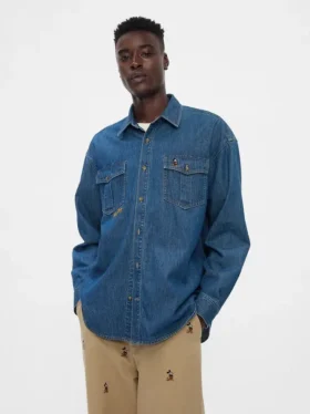 GAP × Disney-denimskjorta i westernstil