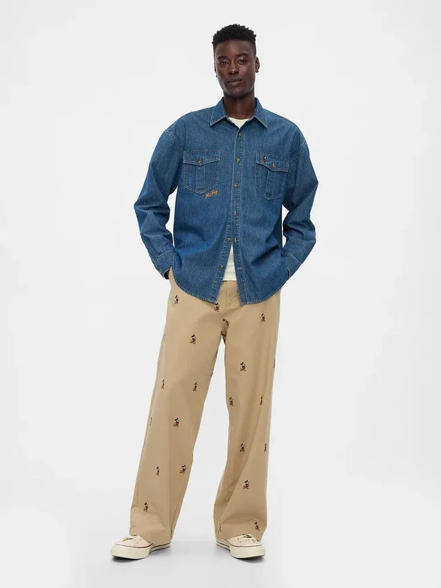 GAP × Disney-denimskjorta i westernstil