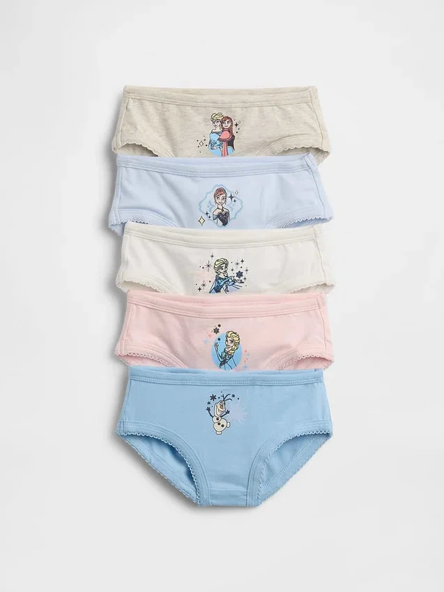 GAP × Disney ekologiska stretchbomullstrosor för småbarn (5-pack)