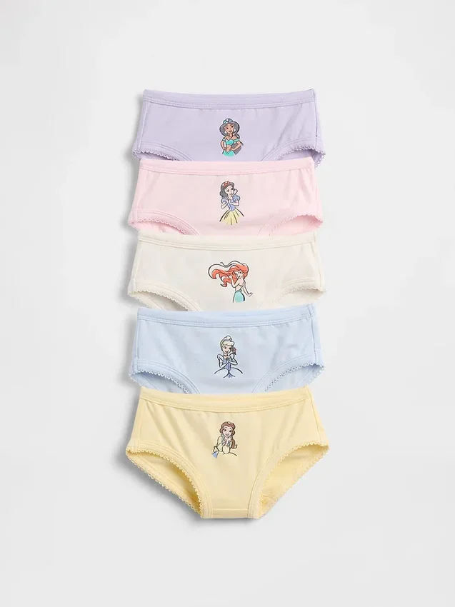 GAP × Disney ekologiska stretchbomullstrosor för småbarn (5-pack)