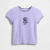 Gap × Disney Tim Burtons The Nightmare Before Christmas – grafisk T-shirt i krympt passform för barn