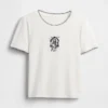 Gap × Disney Tim Burtons ”The Nightmare Before Christmas” – modern T-shirt med smal passform