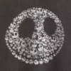 GAP × Disney Tim Burtons The Nightmare Before Christmas, tjock tröja med dödskalle