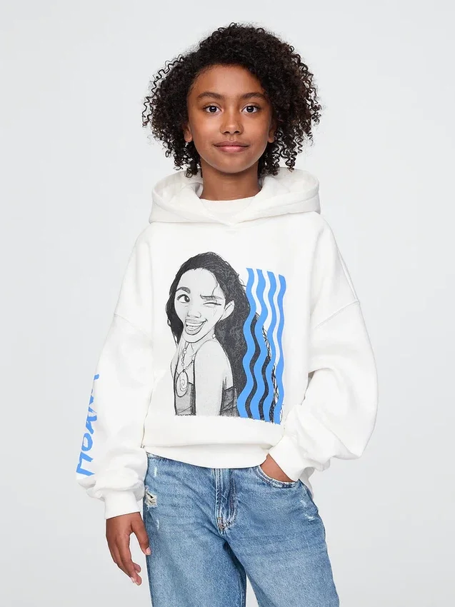 GAP × Disney Vintagesoft-hoodie i oversized-modell för barn