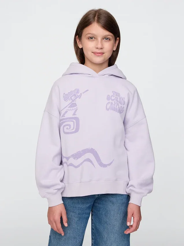 GAP × Disney Vintagesoft-hoodie i oversized-modell för barn