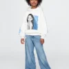 GAP × Disney Vintagesoft-hoodie i oversized-modell för barn