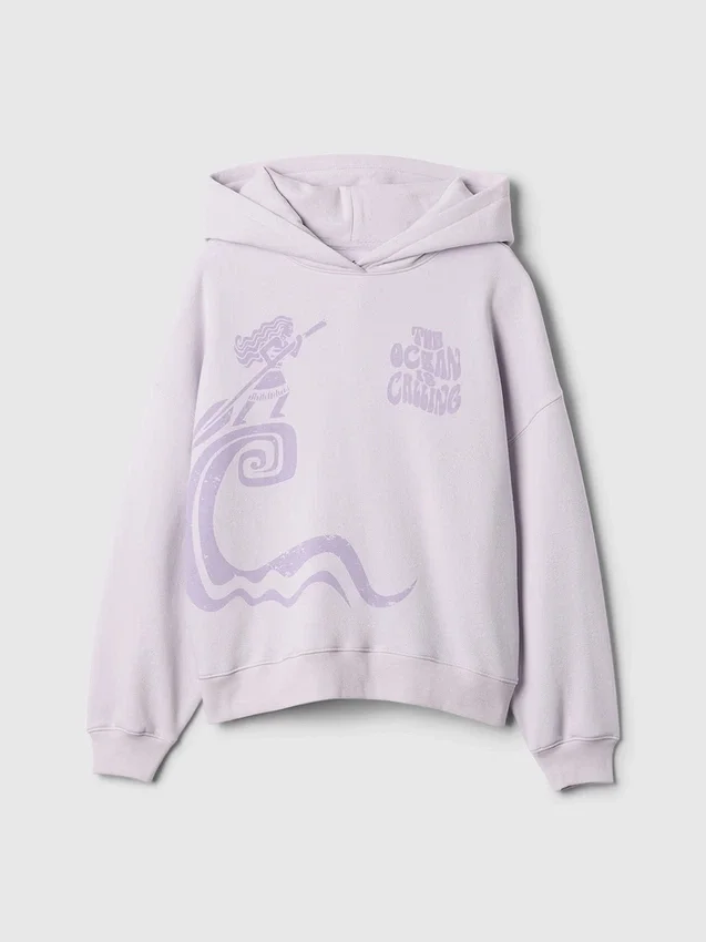 GAP × Disney Vintagesoft-hoodie i oversized-modell för barn