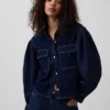Gap × Hfr denimskjorta med ballongärmar från Latoucha