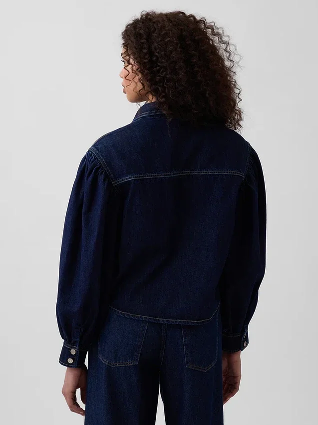 Gap × Hfr denimskjorta med ballongärmar från Latoucha