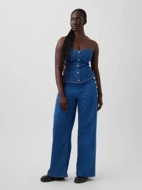 GAP × Hfr High Rise Pintuck Stride Wide-Leg Jeans från Atelier Ndigo