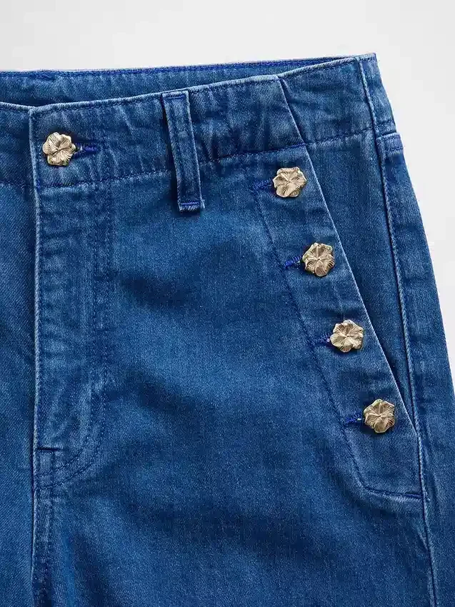 GAP × Hfr High Rise Pintuck Stride Wide-Leg Jeans från Atelier Ndigo