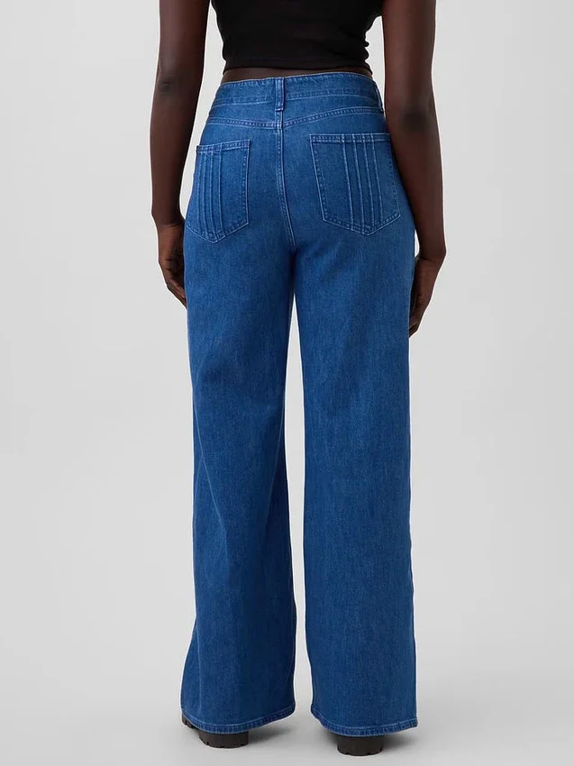 GAP × Hfr High Rise Pintuck Stride Wide-Leg Jeans från Atelier Ndigo