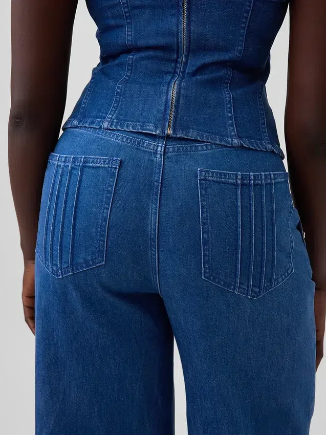 GAP × Hfr High Rise Pintuck Stride Wide-Leg Jeans från Atelier Ndigo