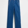 GAP × Hfr High Rise Pintuck Stride Wide-Leg Jeans från Atelier Ndigo
