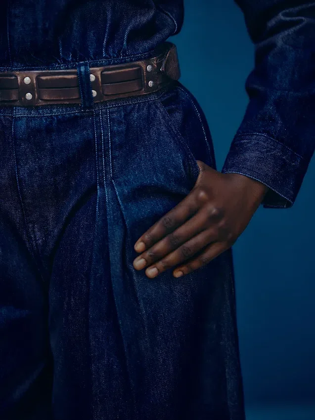 GAP × Hfr-jumpsuit i denim från Latoucha