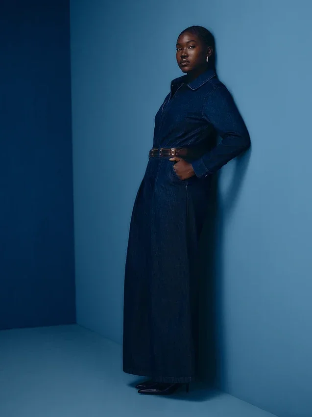 GAP × Hfr-jumpsuit i denim från Latoucha