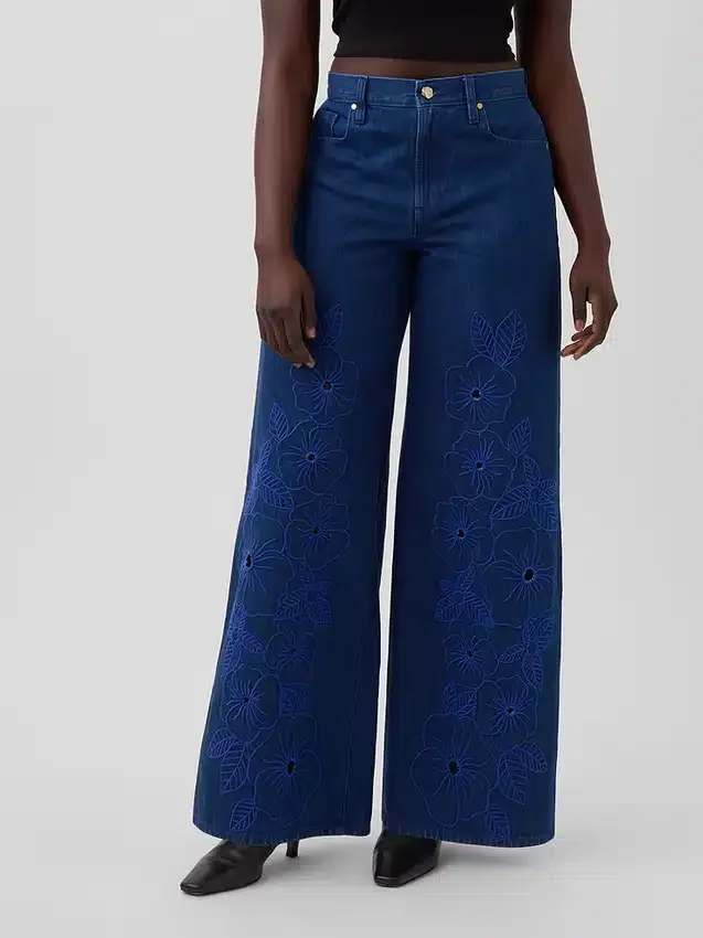 GAP × Hfr Low Slung Floral Extra Baggy Jeans från Atelier Ndigo