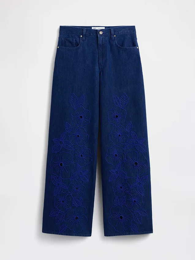 GAP × Hfr Low Slung Floral Extra Baggy Jeans från Atelier Ndigo