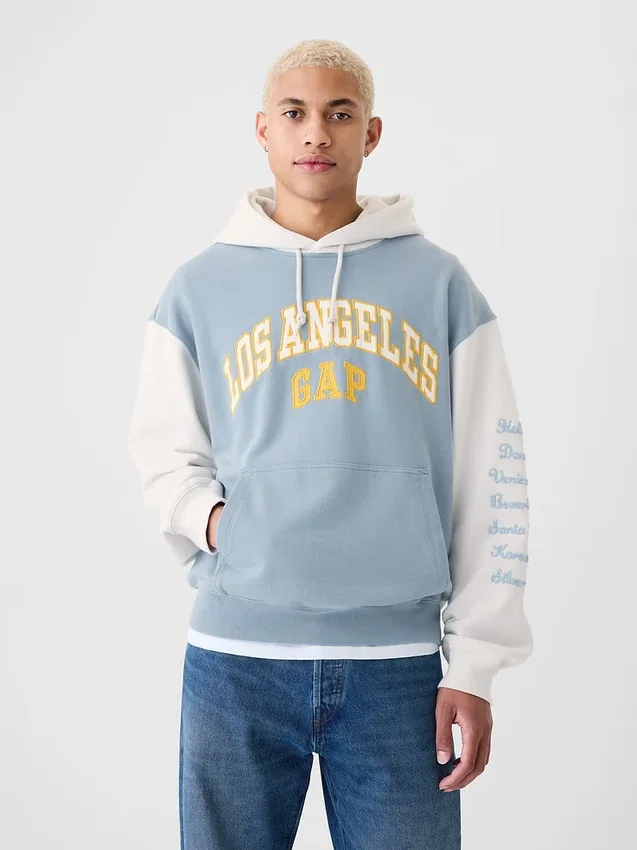 GAP-hoodie med Los Angeles-logotyp