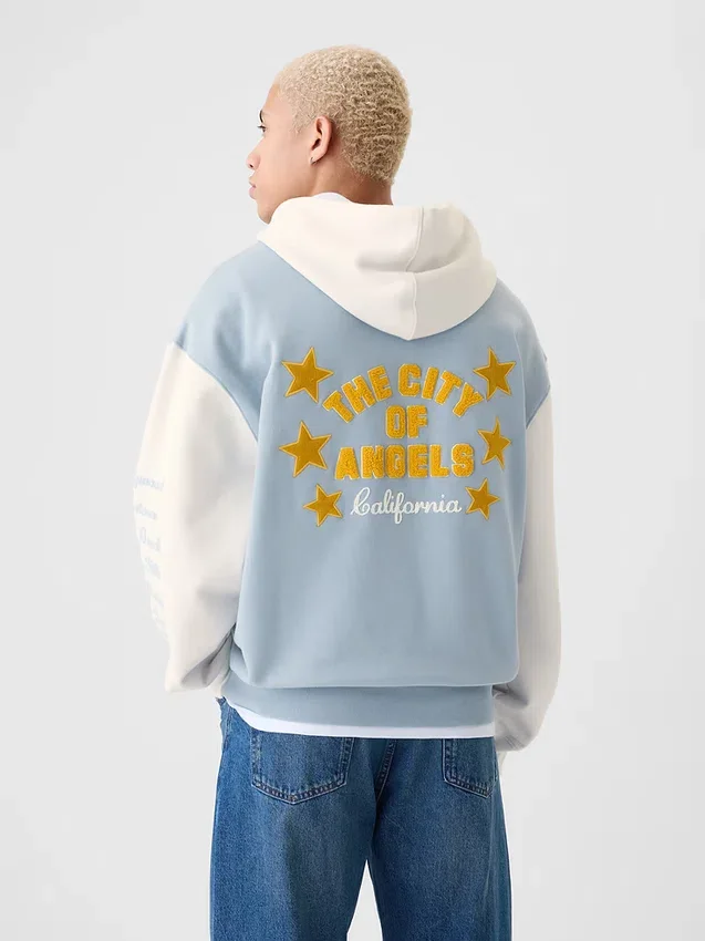 GAP-hoodie med Los Angeles-logotyp