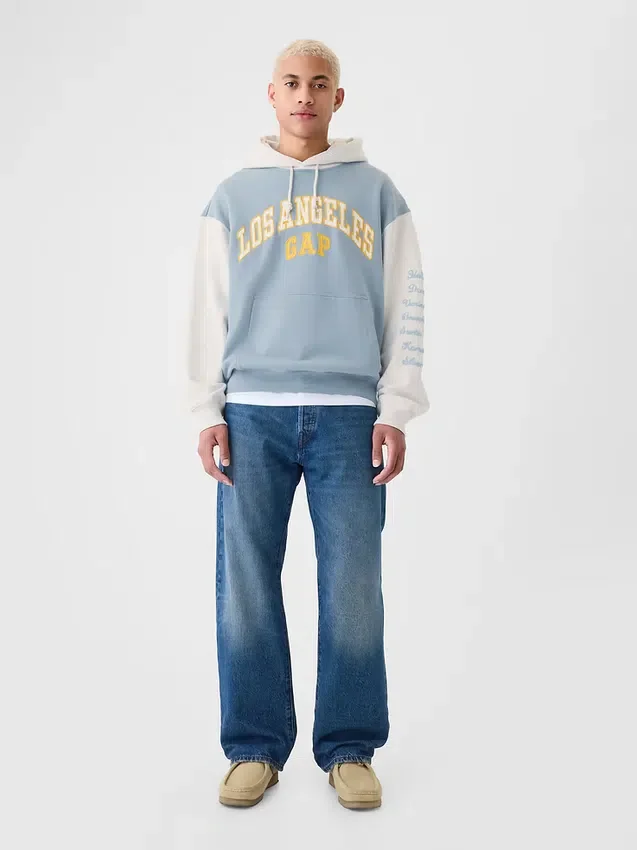 GAP-hoodie med Los Angeles-logotyp