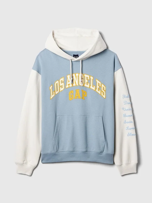 GAP-hoodie med Los Angeles-logotyp