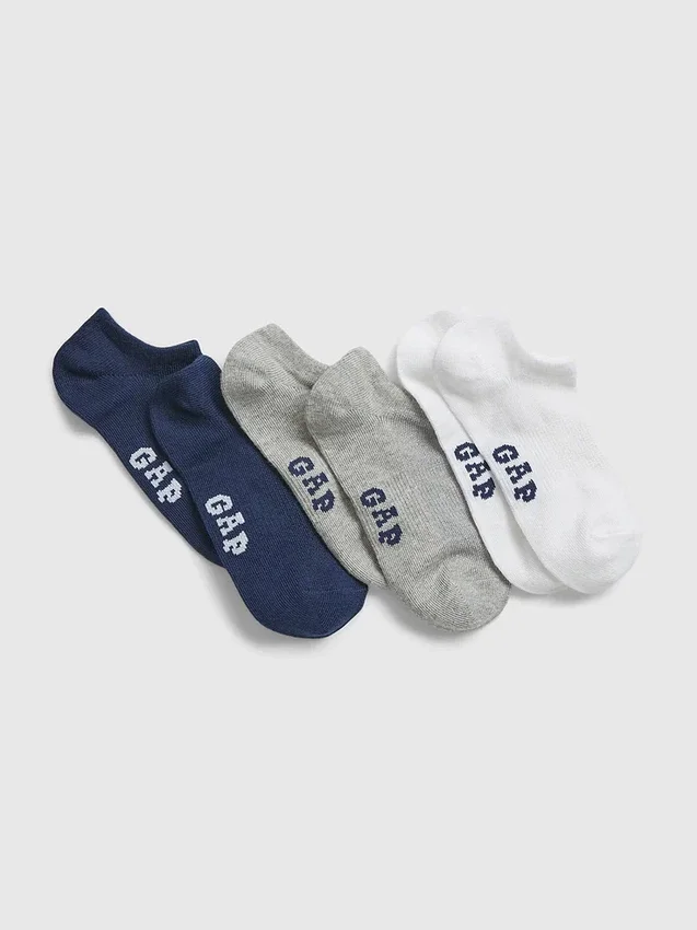 Gap Logo, osynliga strumpor för barn (3-pack)
