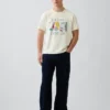 Gap Sport T-shirt i tjock bomullsjersey med tryck