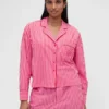 Gap × Summer Fridays avslappnad passform med randigt poplin i skjortaform