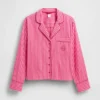 Gap × Summer Fridays avslappnad passform med randigt poplin i skjortaform