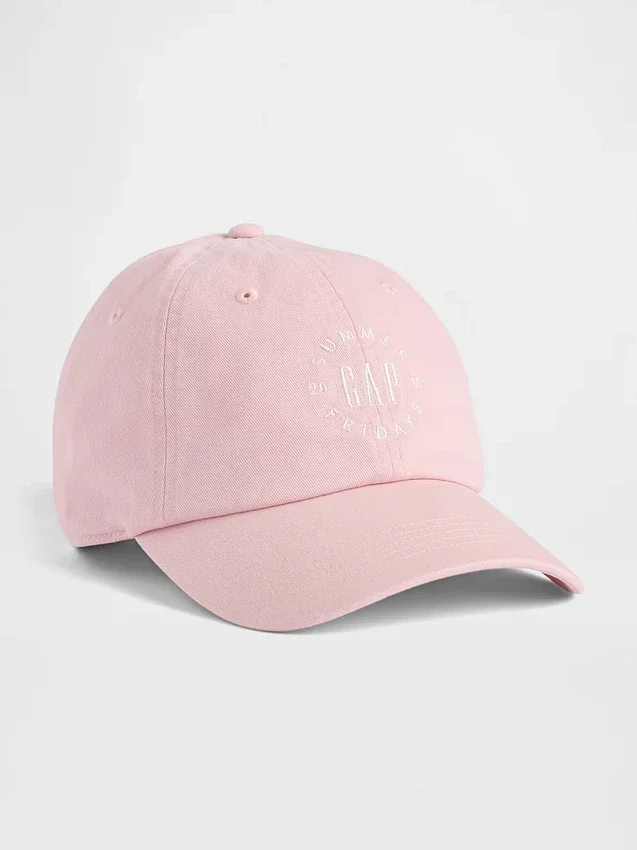 Gap × Summer Fridays basebollkeps i ekologisk bomull med logotyp