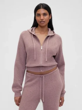Gap × Summer Fridays CashSoft Waffle Crop-hoodie