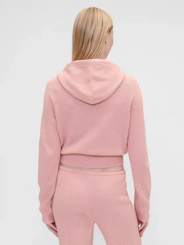 Gap × Summer Fridays CashSoft Waffle Crop-hoodie